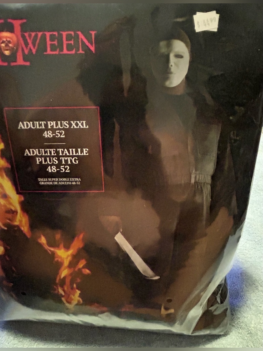 MICHAEL MYERS/HALLOWEEN II ADULT COSTUME (XXL)/MASK & JUMPSUIT/NWT/NEVER OPENED! - Picture 3 of 9